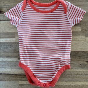 Hanna Andersson Red and White Striped Bodysuit